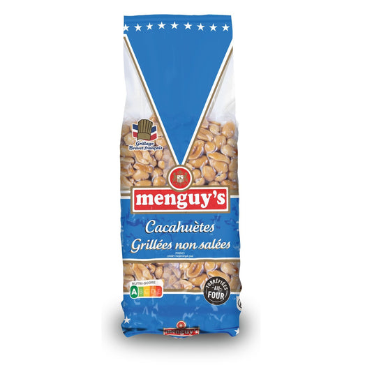 Cacahuètes Grillées Non Salées MENGUY'S le sachet de 410g