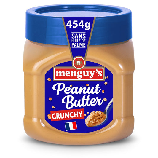 Beurre de Cacahuètes Crunchy MENGUY'S le pot de 454g