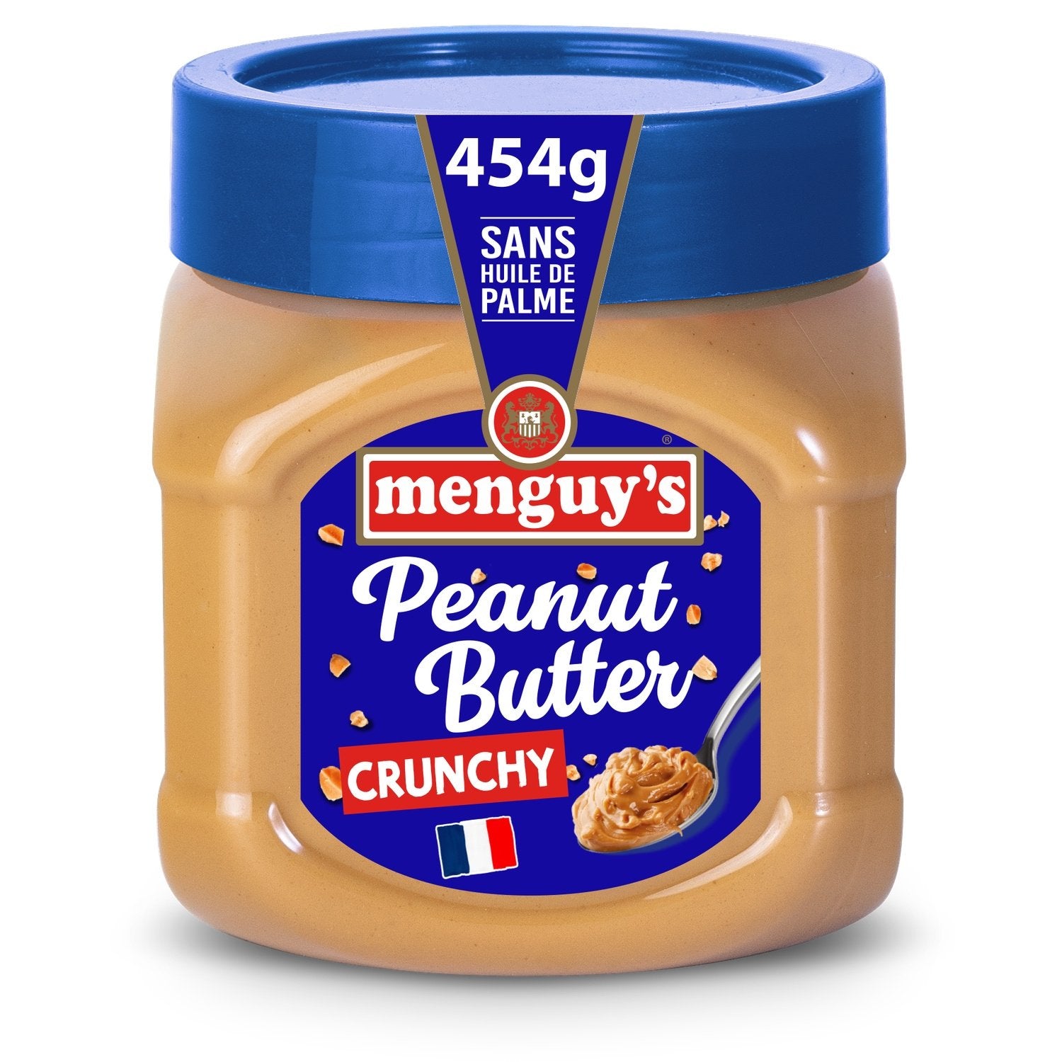 Beurre de Cacahuètes Crunchy MENGUY'S le pot de 454g