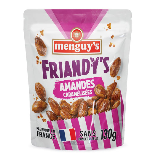 Amandes Caramélisées MENGUY'S le paquet de 130g