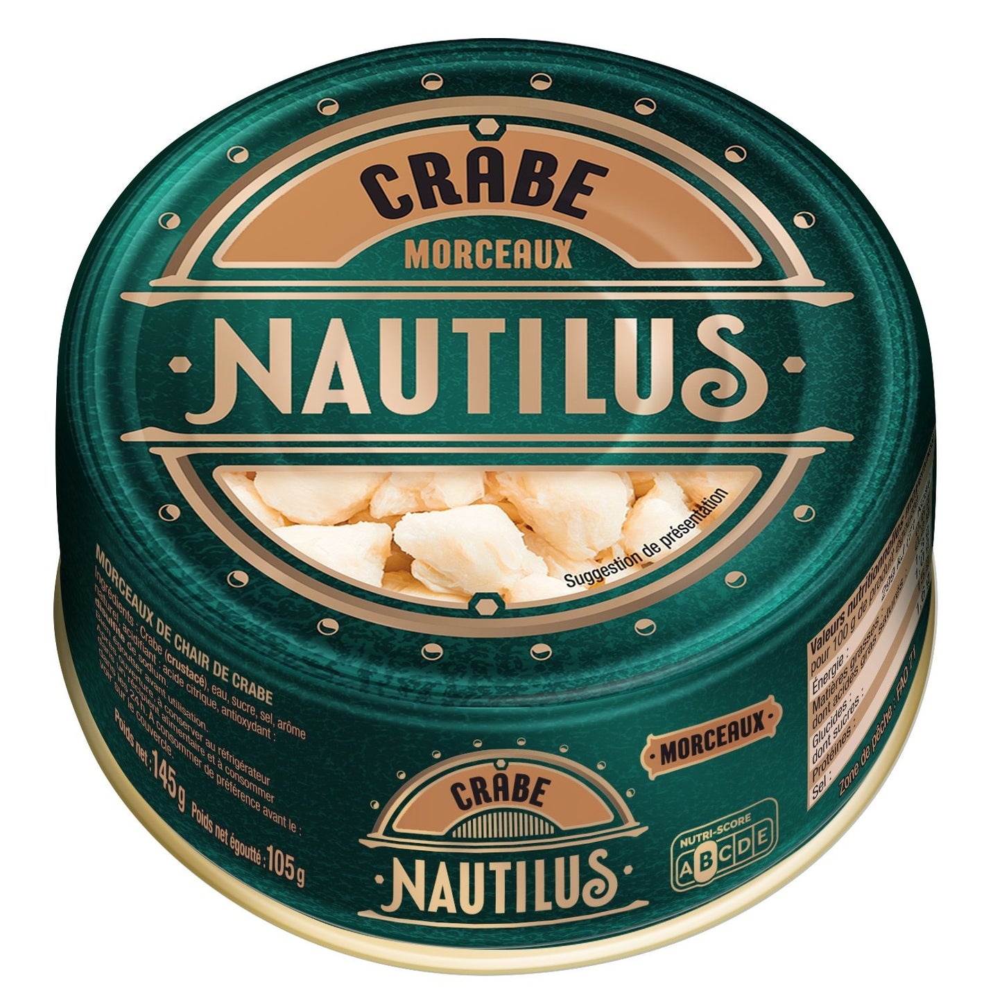 100 % Nautilus-Krabbenstücke