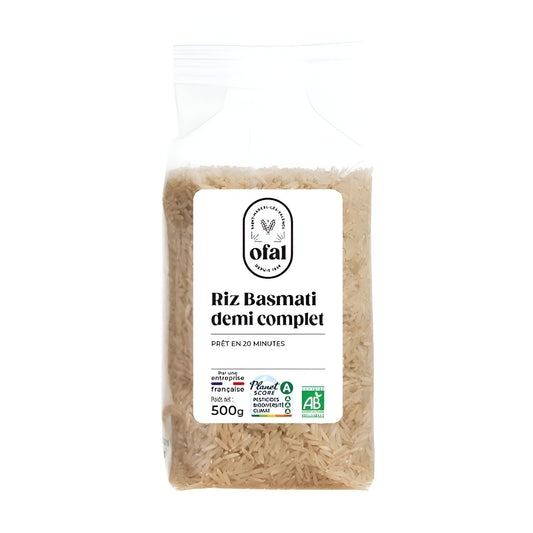 Riz Basmati Demi Complet OFAL le paquet de 500g