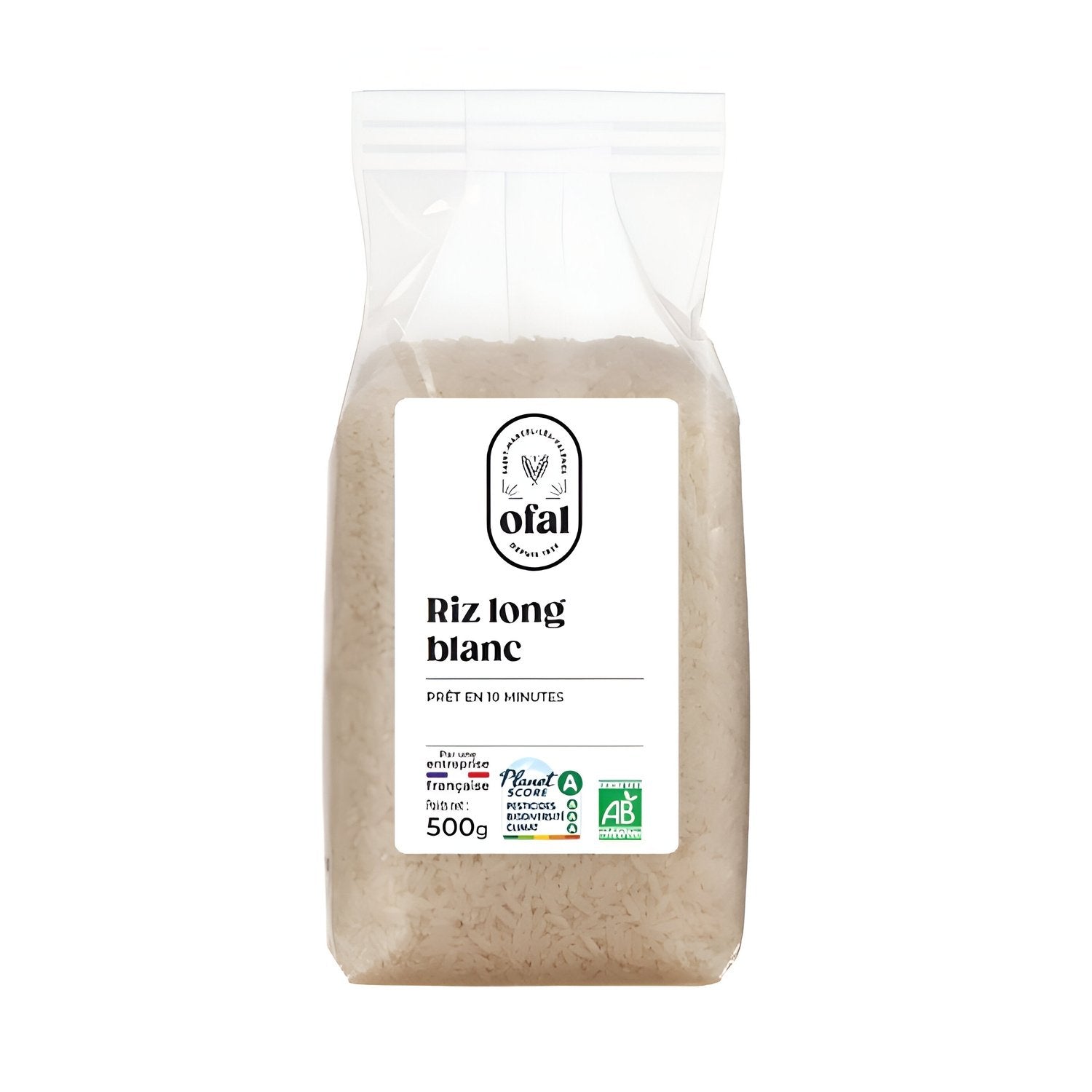 Riz Long Blanc Bio OFAL le sachet de 500g