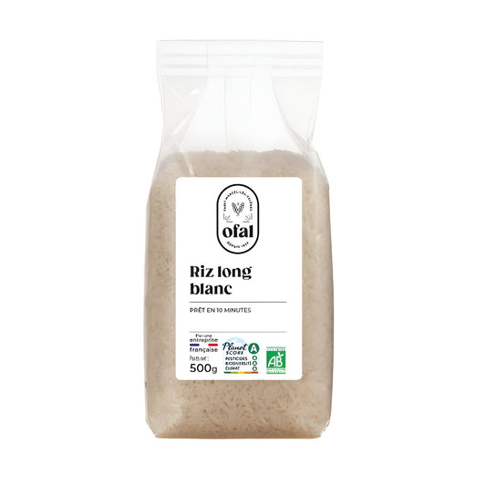 Riz Long Blanc Bio OFAL le sachet de 500g