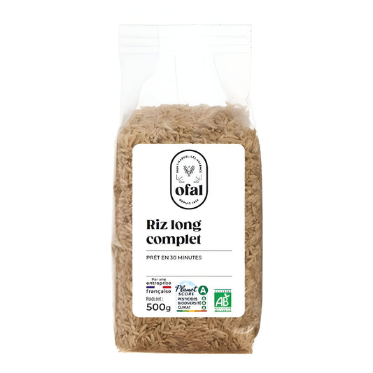 Riz Long Complet Bio OFAL le paquet de 500g