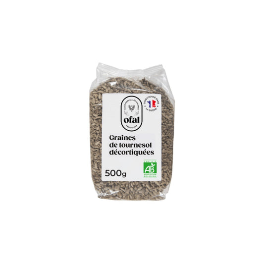 Graines de Tournesol Décortiquées Bio OFAL le sachet de 500g