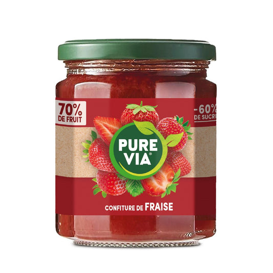 Confiture de Fraises PURE VIA le pot de 300g
