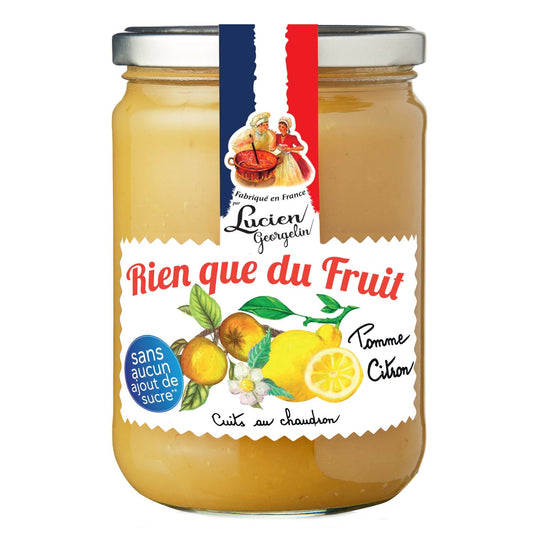 Compote Pomme Citron LES RECETTES CUITES AU CHAUDRON le pot de 560g