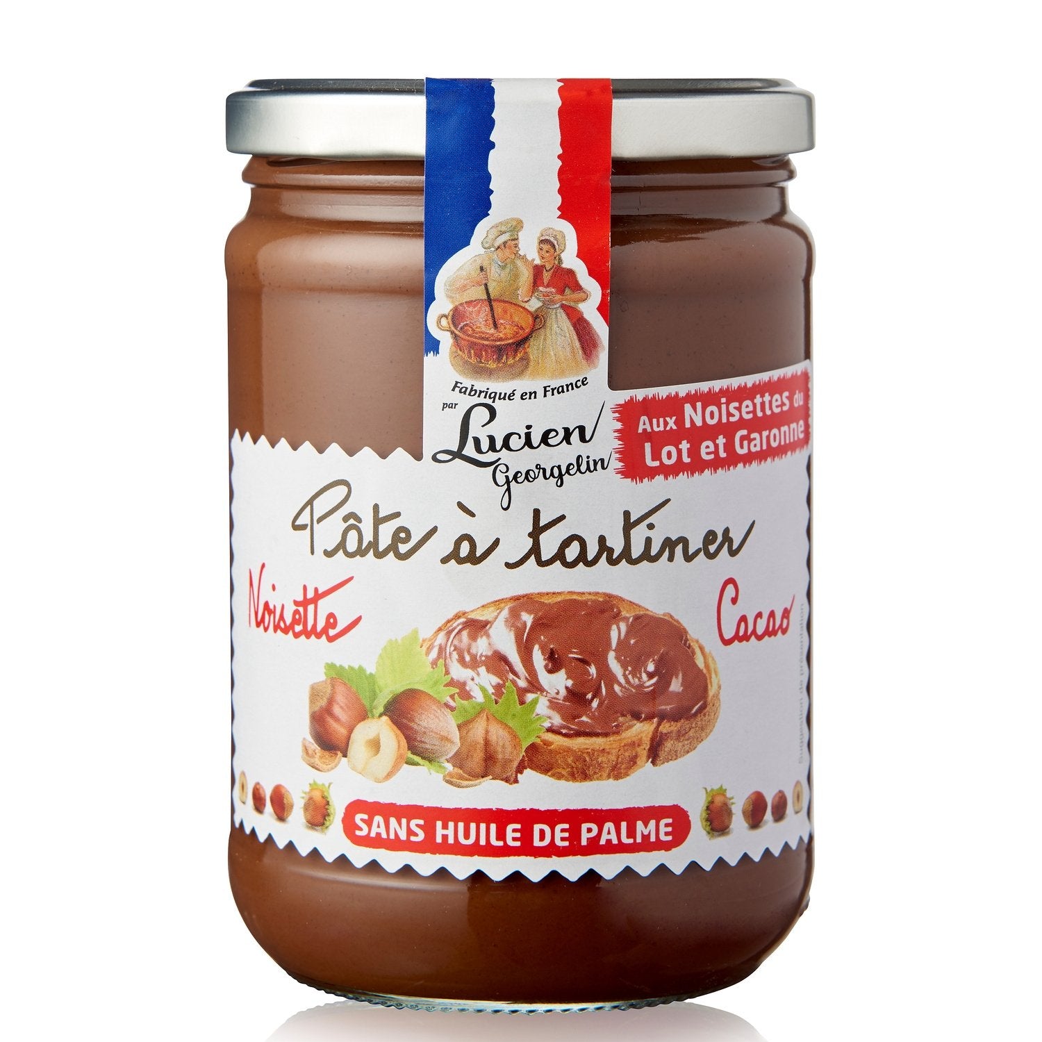 Pâte à Tartiner Noisettes et Cacao LUCIEN GEORGELIN le pot de 600g