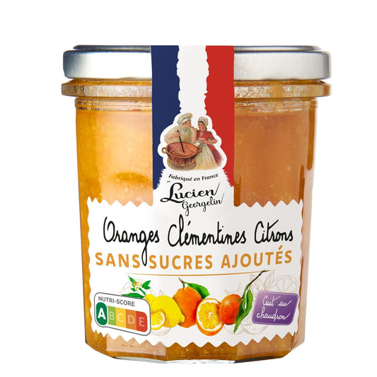 Confiture Agrumes Sans Sucres Ajoutés LUCIEN GEORGELIN le pot de 320g
