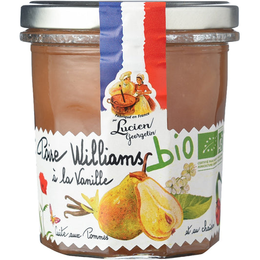 Confiture Bio Poire Vanille LUCIEN GEORGELIN le pot de 320g