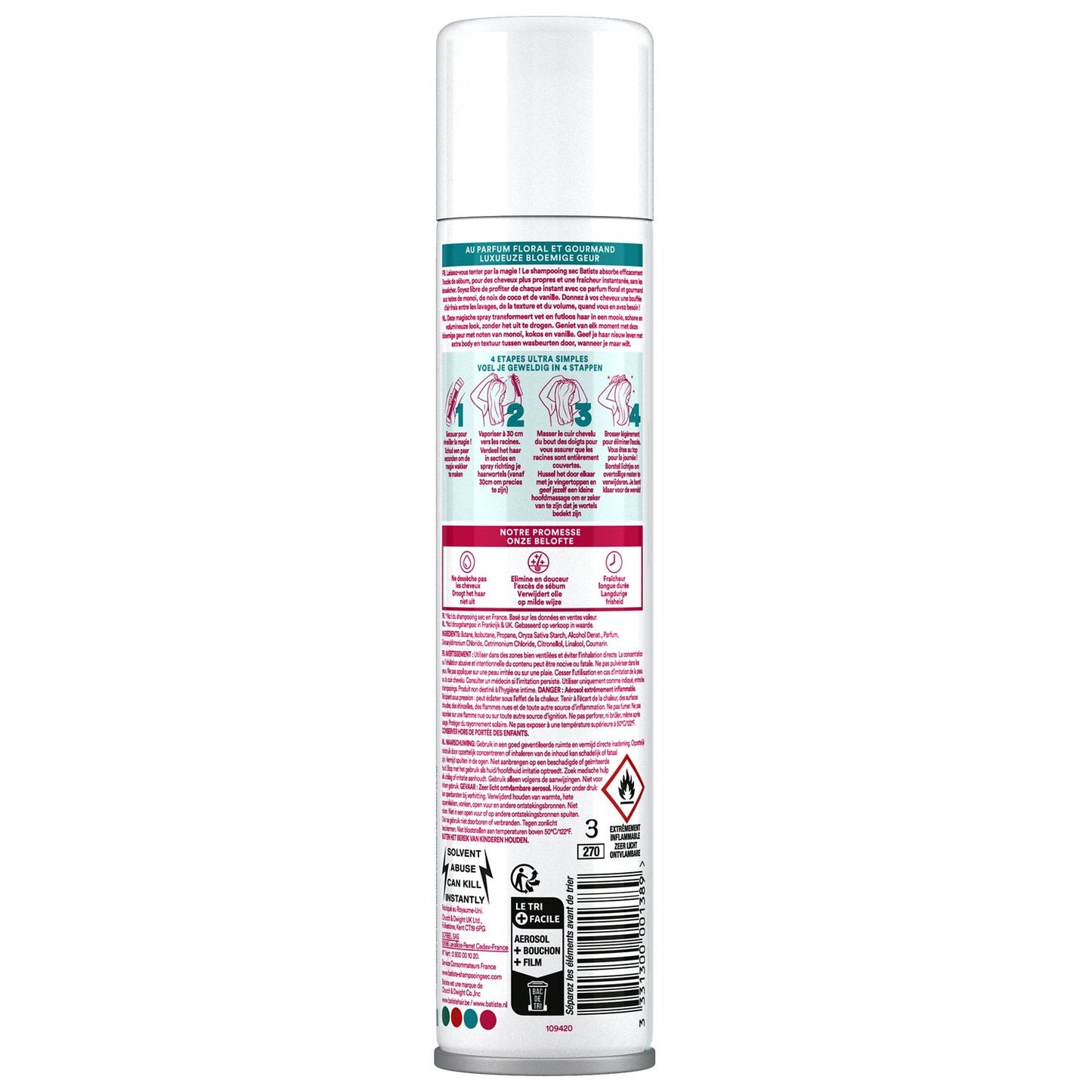 Sweet Summer Floral and Gourmet Scent Dry Shampoo BATISTE
