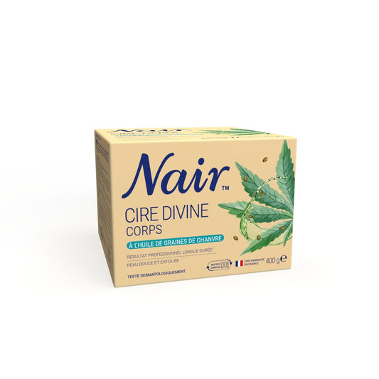 Cire Divine Huile de Graine de Chanvre Aisselles Jambes Maillot NAIR le pot de 400g