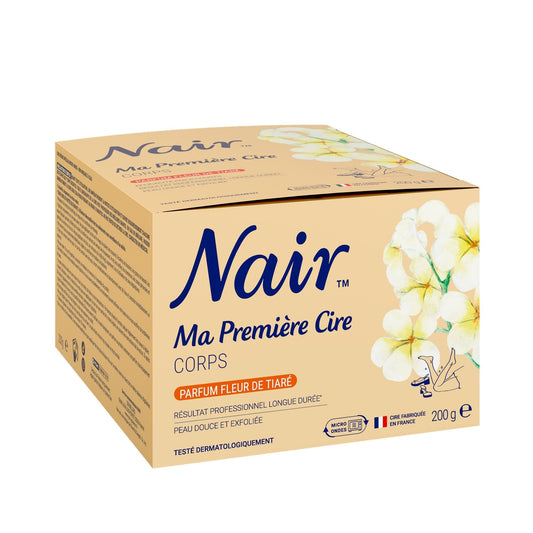 Cire Chaude Corps Tous Types de Peaux Première Epilation Fleur de Tiaré NAIR le pot de 200g