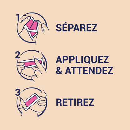 Bandes de Cire Froide Visage Peau Sensible Caresse Spécial Fleur de Cerisier NAIR
