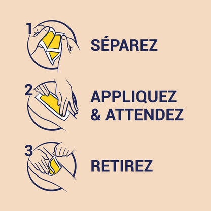 Bandes de cire Froide Maillot Aisselles Efficacité Poils Courts Résultat Longue Durée Peau Douce Et Lisse Testé Dermatologiquement Formule 99%+ D'Origine Naturelle Huile De Graine De Coton NAIR 