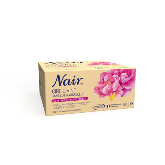 Cire Aisselles et Maillot Orchidée Divine NAIR la boite de 100 g