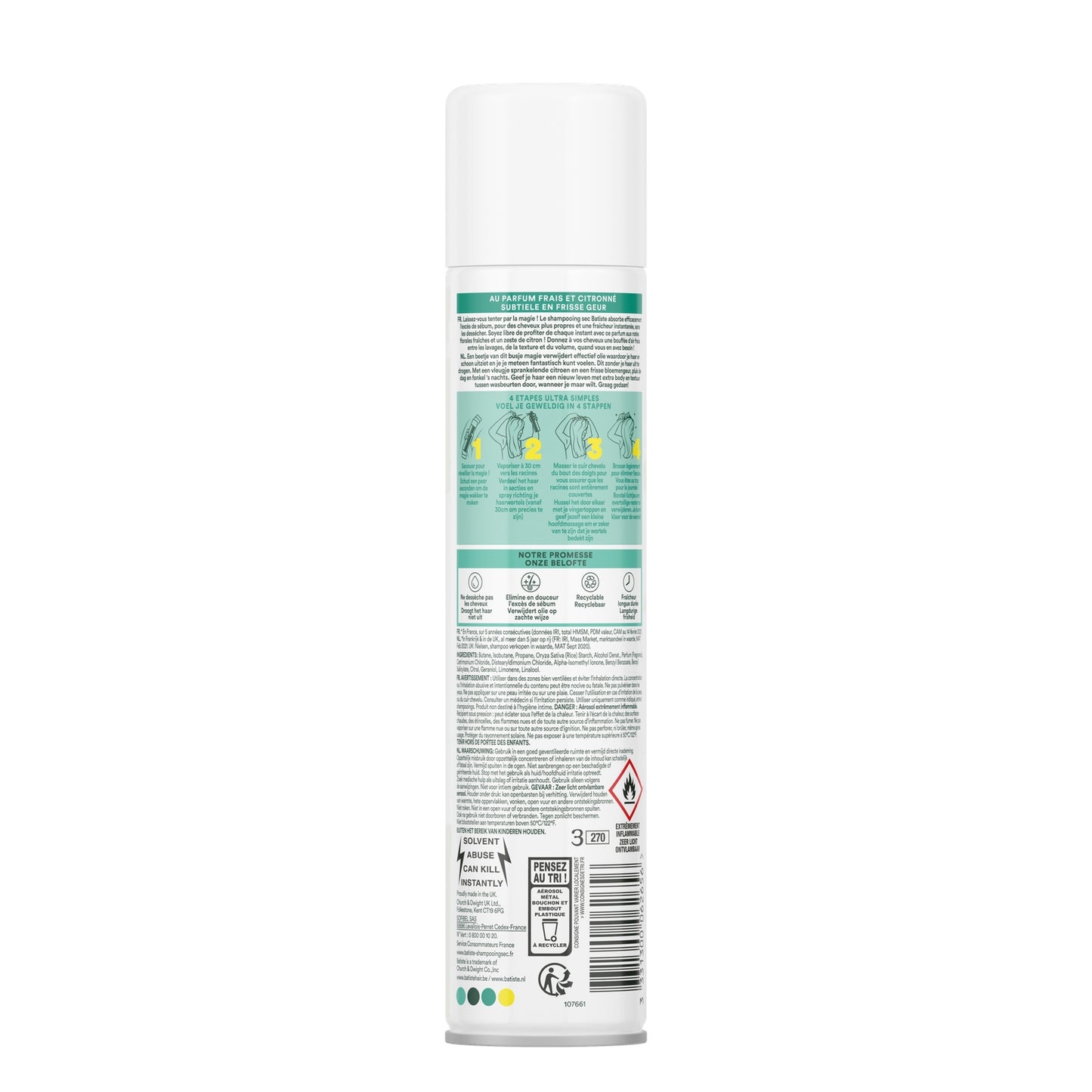 BATISTE Original Fresh &amp; Lemon Dry Shampoo
