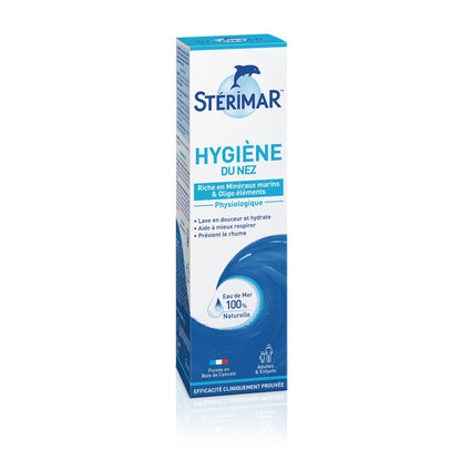 Spray Nasal Hygiène et Hydratation Eau de Mer 100% Naturelle Microdiffusion STERIMAR 