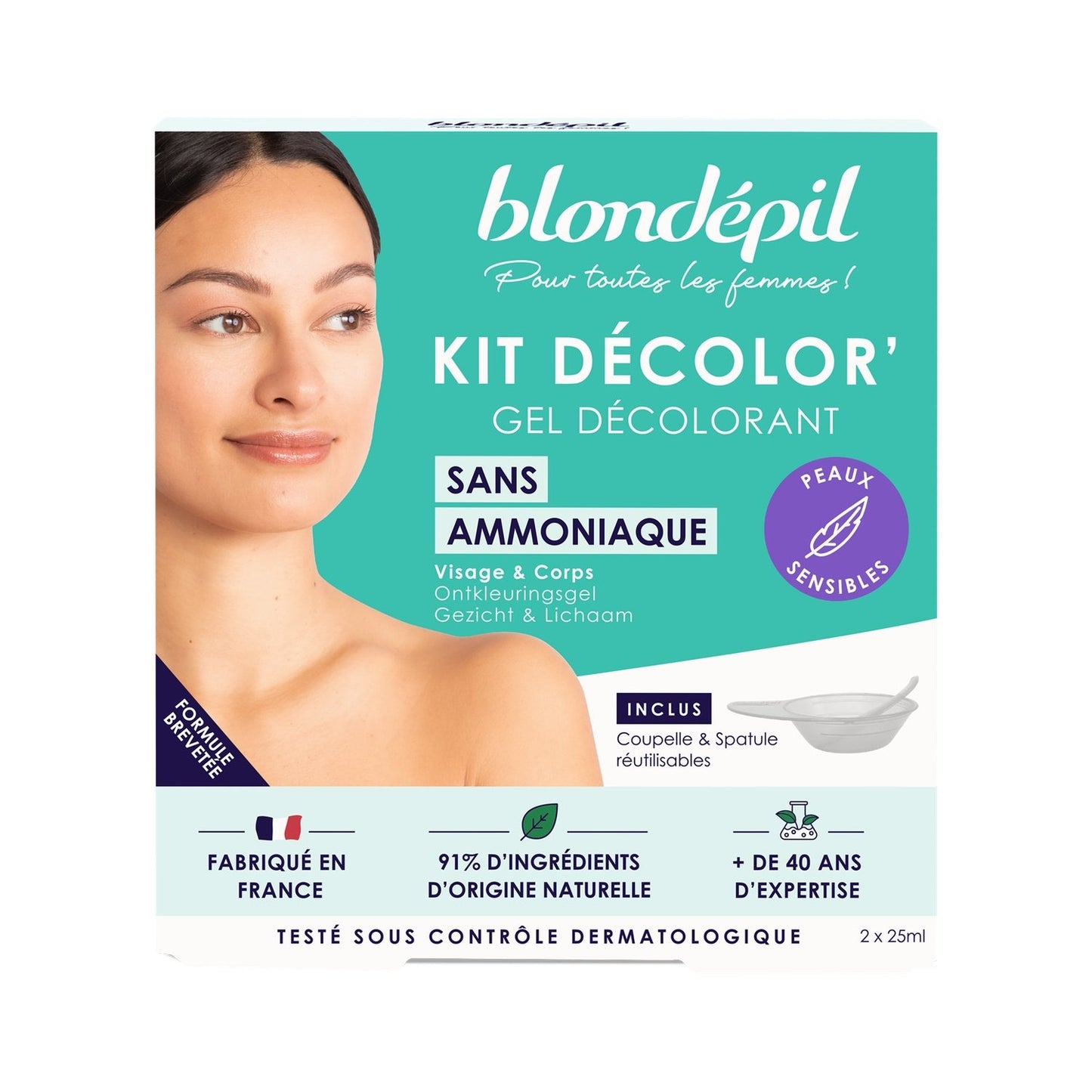 Gel Visage Sans Ammoniaque Hyper Tolérant Efficacité BLONDEPIL
