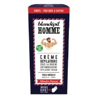Crème Dépilatoire Homme Douche Peau Sensible BLONDEPIL le tube de 200mL