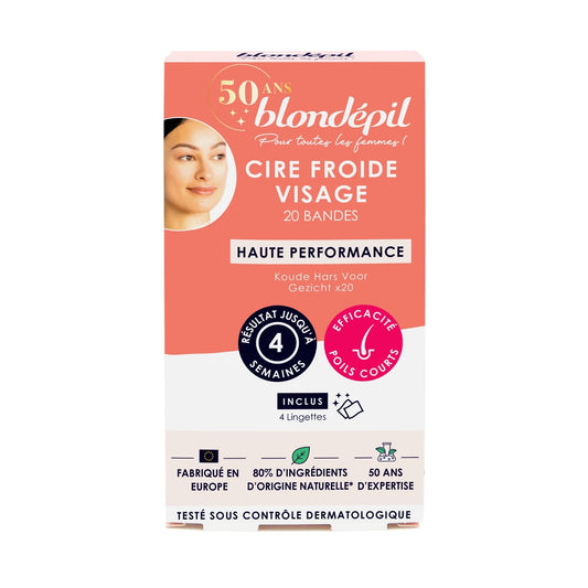 BLONDEPIL Cold Wax Strips for Face