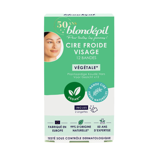 BLONDEPIL Vegetable Cold Wax Strips for Face