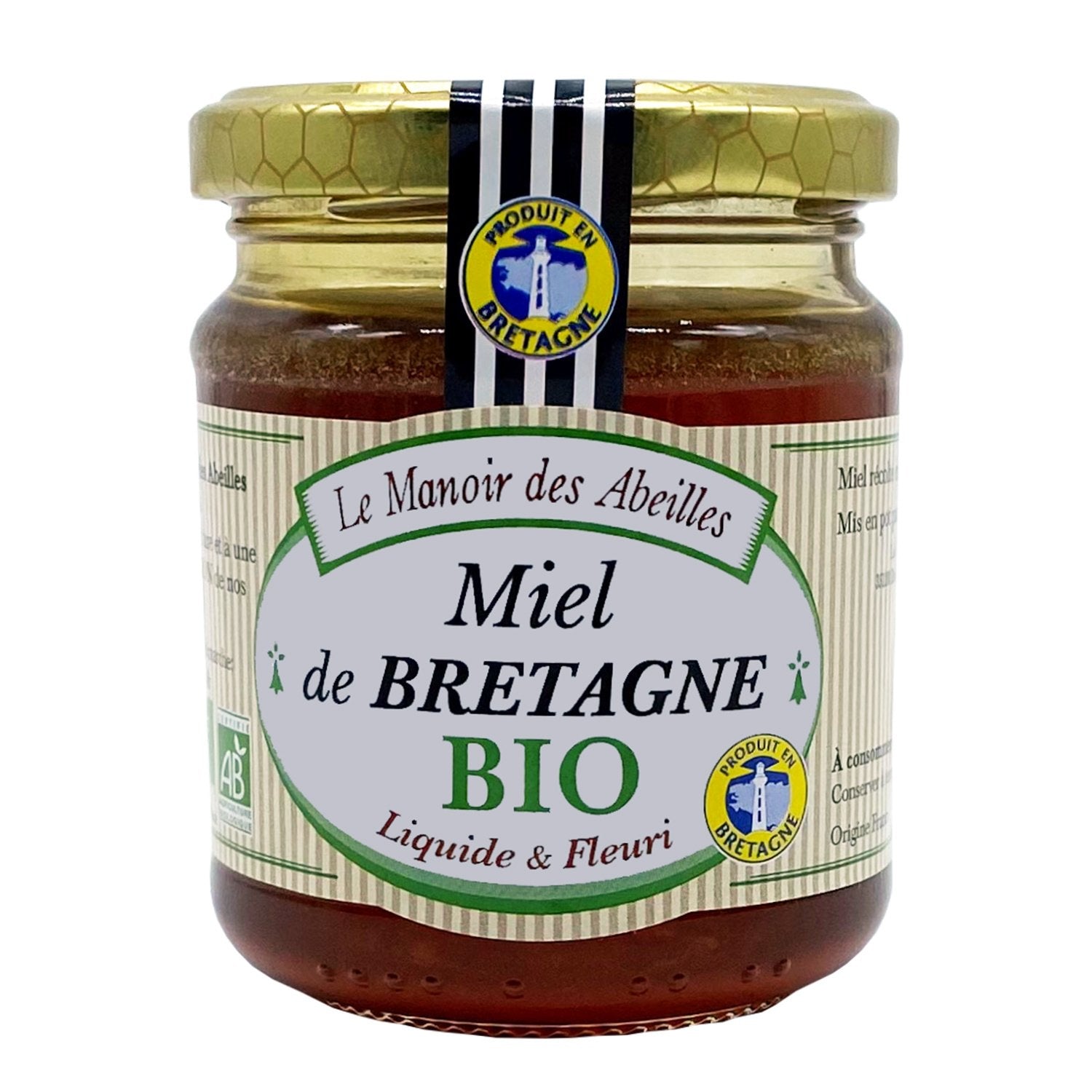 Miel de Bretagne Bio LE MANOIR DES ABEILLES le pot de 250g