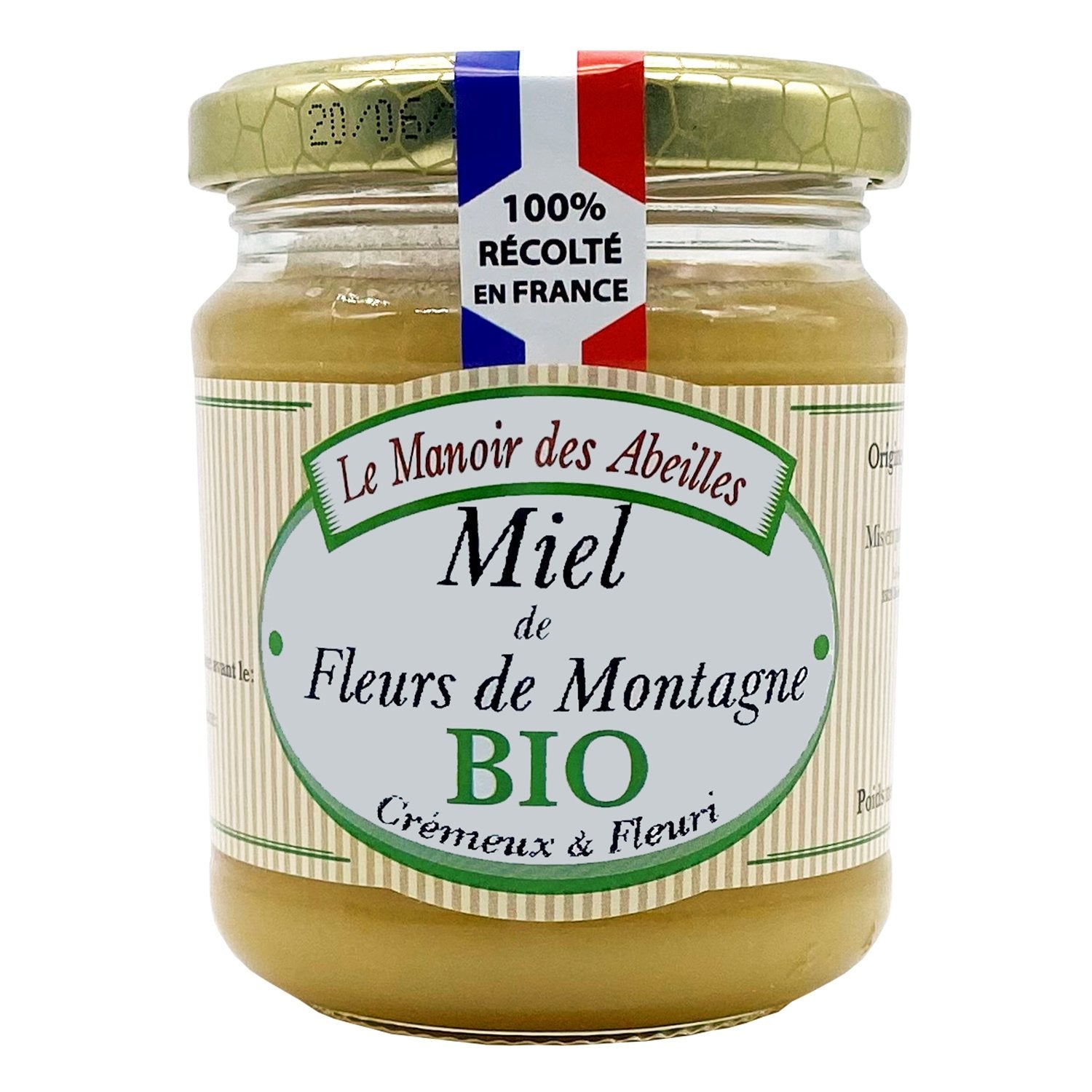 Miel de Fleurs de Montagne Bio LE MANOIR DES ABEILLES le pot de 250g