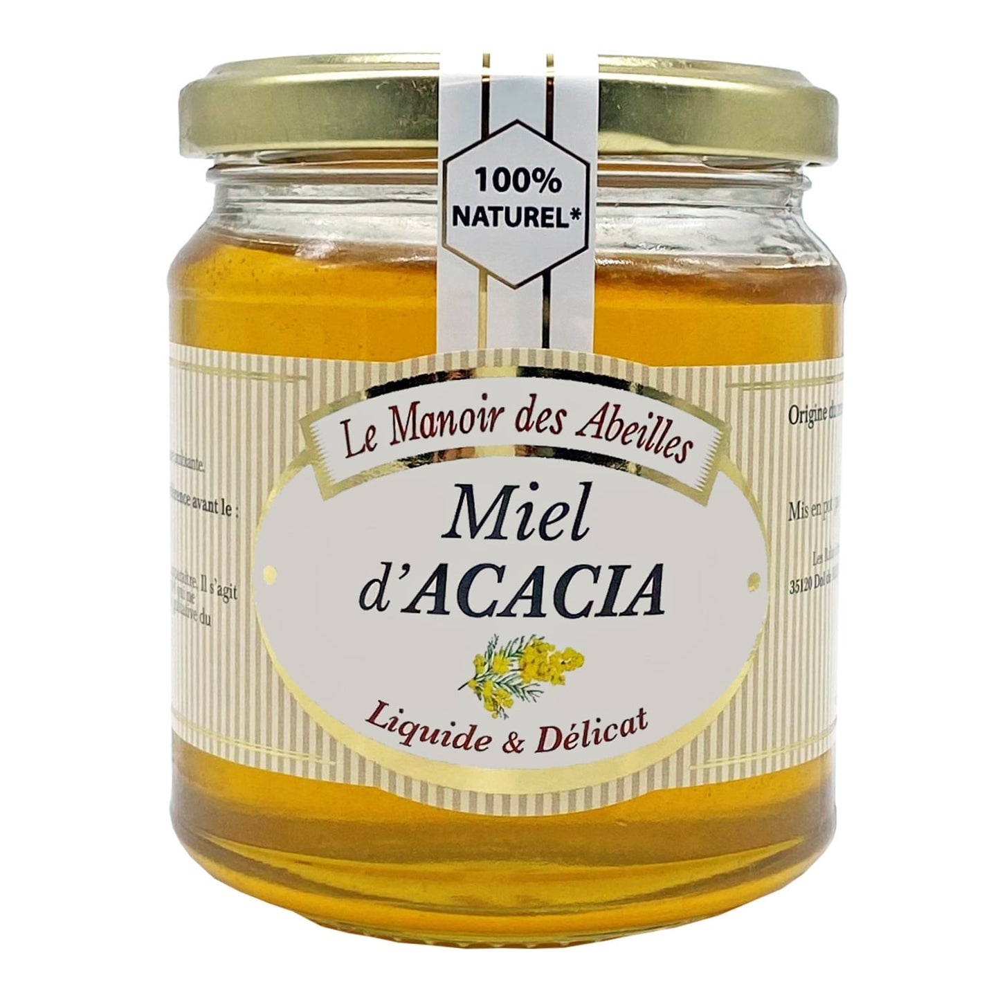 Miel d'Acacia Liquide Délicat LE MANOIR DES ABEILLES 
