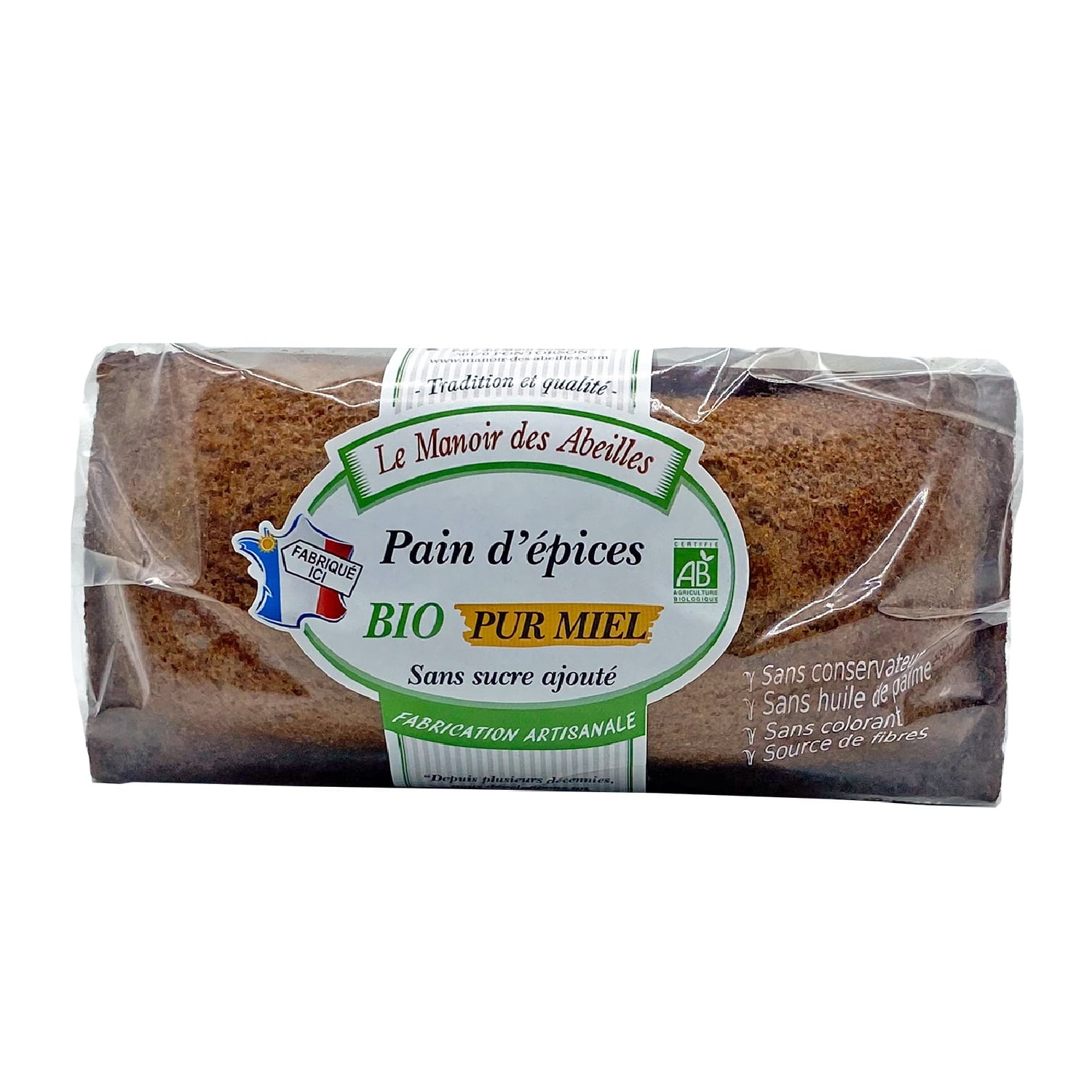 Pain d'épices pur miel LE MANOIR DES ABEILLES 