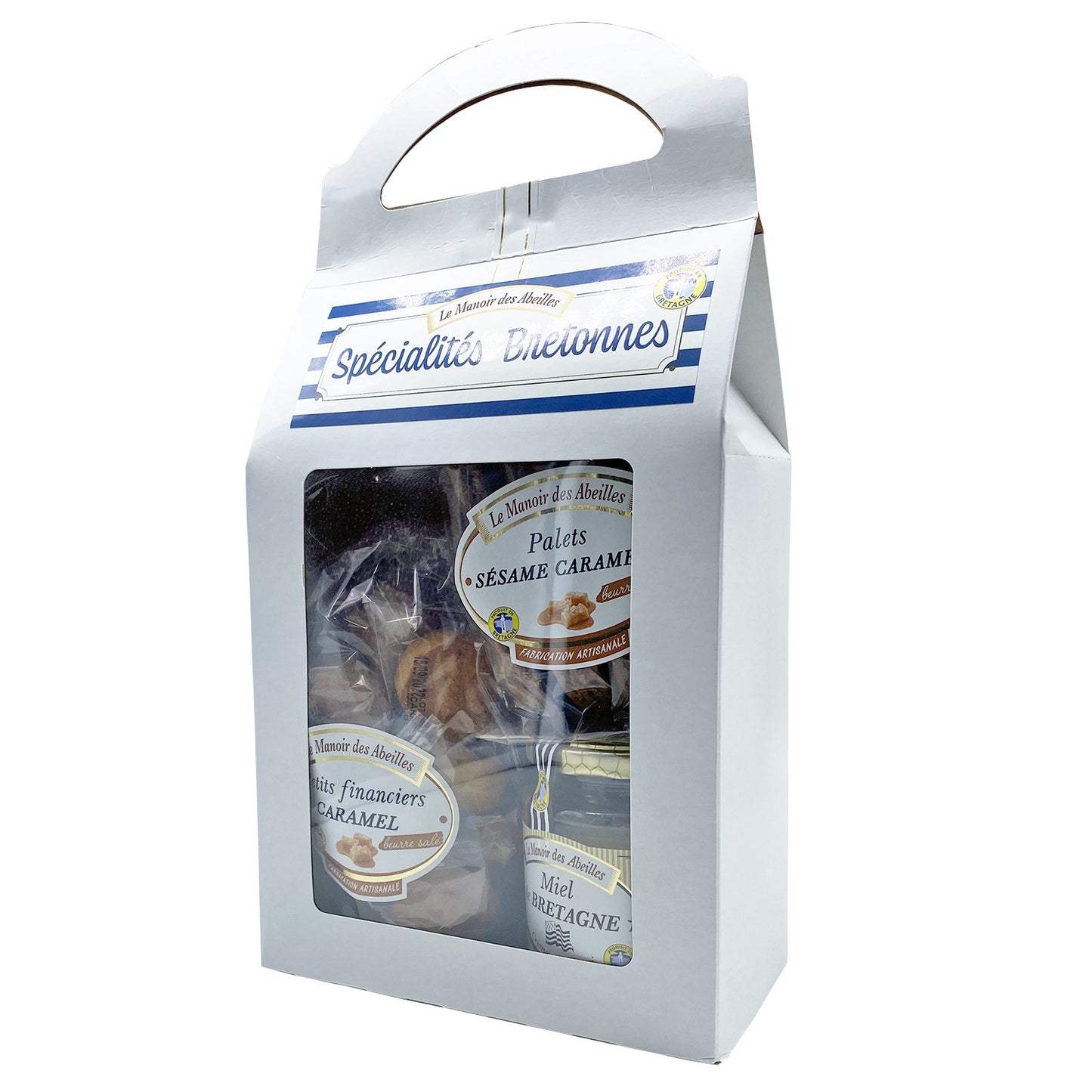 Schachtel mit Karamell-, Honig- und Karamellpaletten Financiers LE MANOIR DES ABEILLES