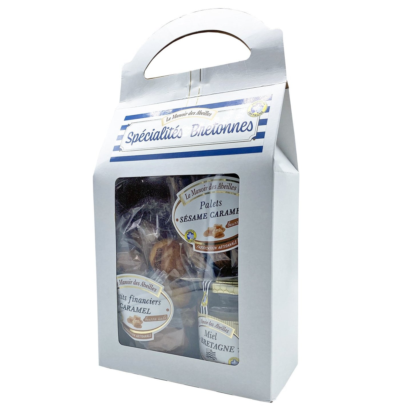 Coffret de Financiers Caramel, Miel et Palets Caramel LE MANOIR DES ABEILLES l'unité de 710g