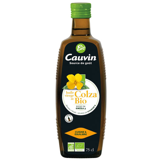 Huile de Colza Bio CAUVIN la bouteille de 75cL