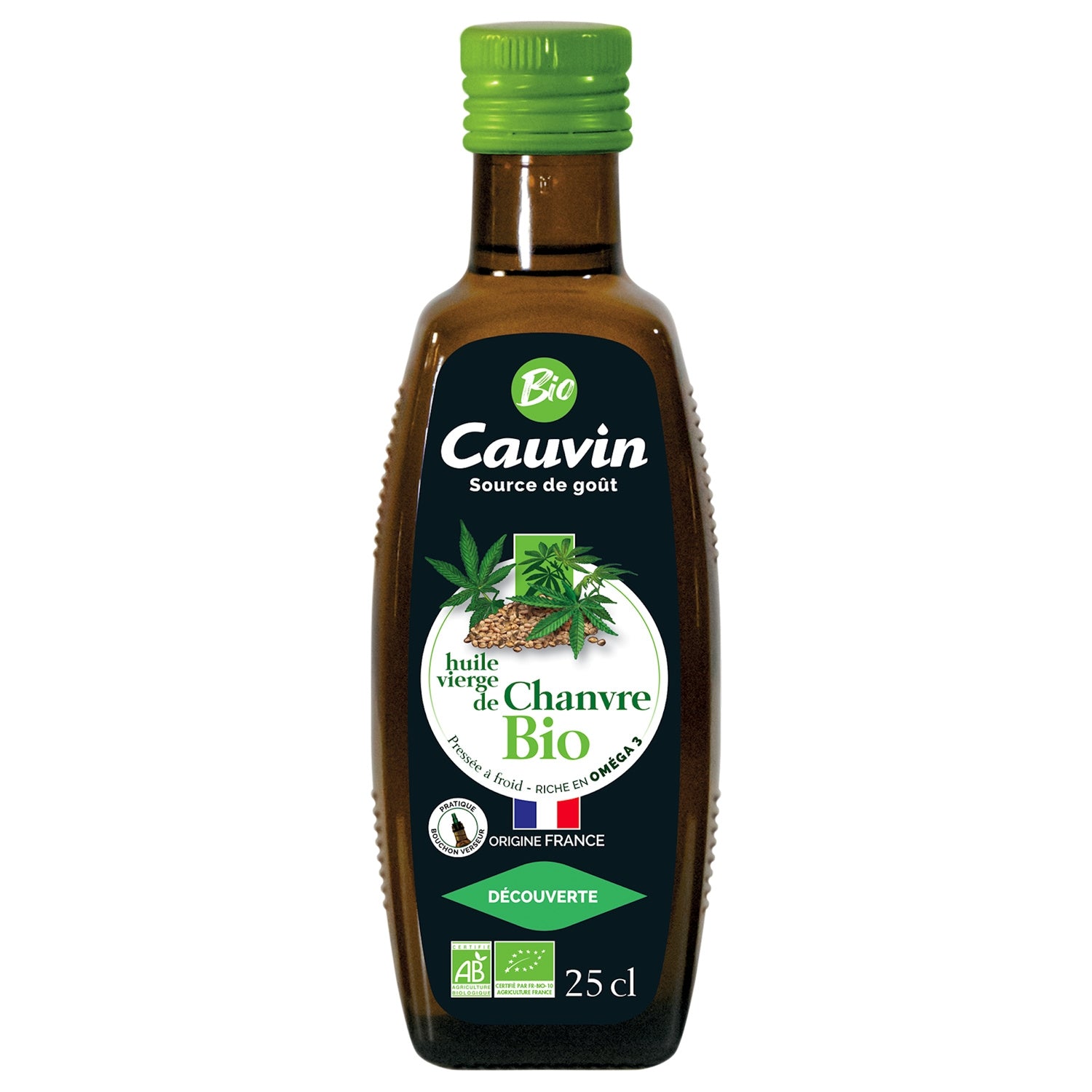 Bio-Hanföl, kaltgepresst CAUVIN – La Famille à Table!