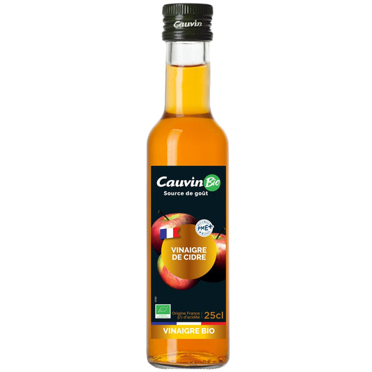 Vinaigre de Cidre Bio CAUVIN la bouteille de 25cL