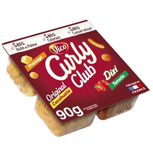 Curly Club Coffret Biscuits Soufflés & Apéritifs CURLY le paquet de 90g