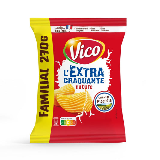 Chips Extra Craquantes Nature VICO le sachet de 270g