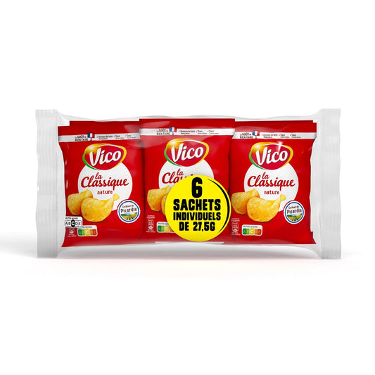 Chips la Classique Multipack Nature VICO les 6 sachets de 27,5g