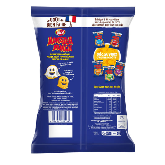 Biscuits apéritifs Goût Jambon / Fromage MONSTER MUNCH 