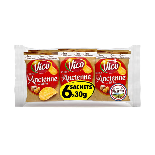 Chips au Sel Fin VICO les 6 sachets de 30 g