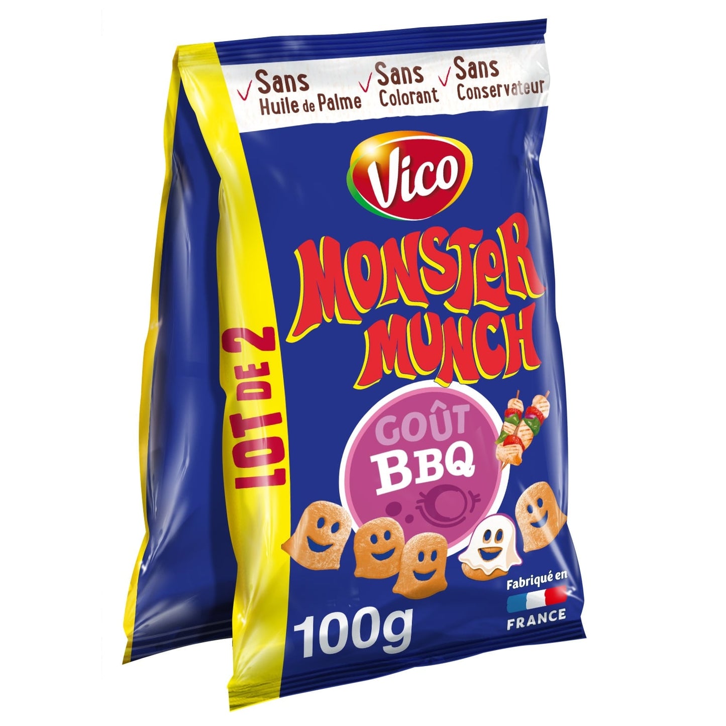 Biscuits Apéritifs Saveur Barbecue MONSTER MUNCH 