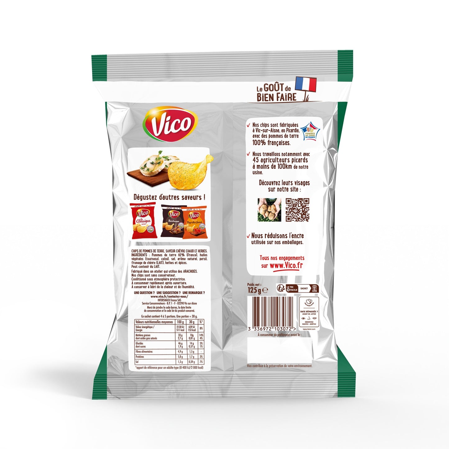 Chips Saveur Chèvre Chaud et Herbes VICO