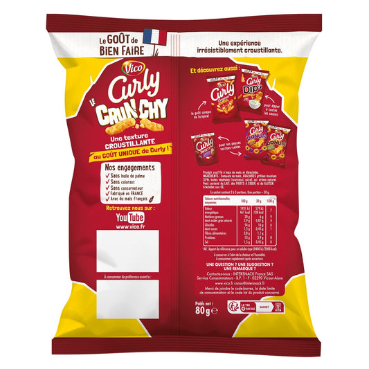Biscuit Apéritif le Crunchy Cacahuète CURLY