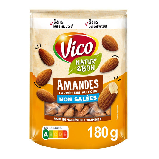 Amande Naturelle Non Salées VICO le sachet de 180g