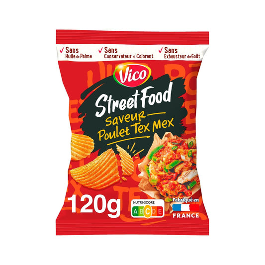 Chips Street Food Saveur Poulet Tex Mex VICO le sachet de 120g
