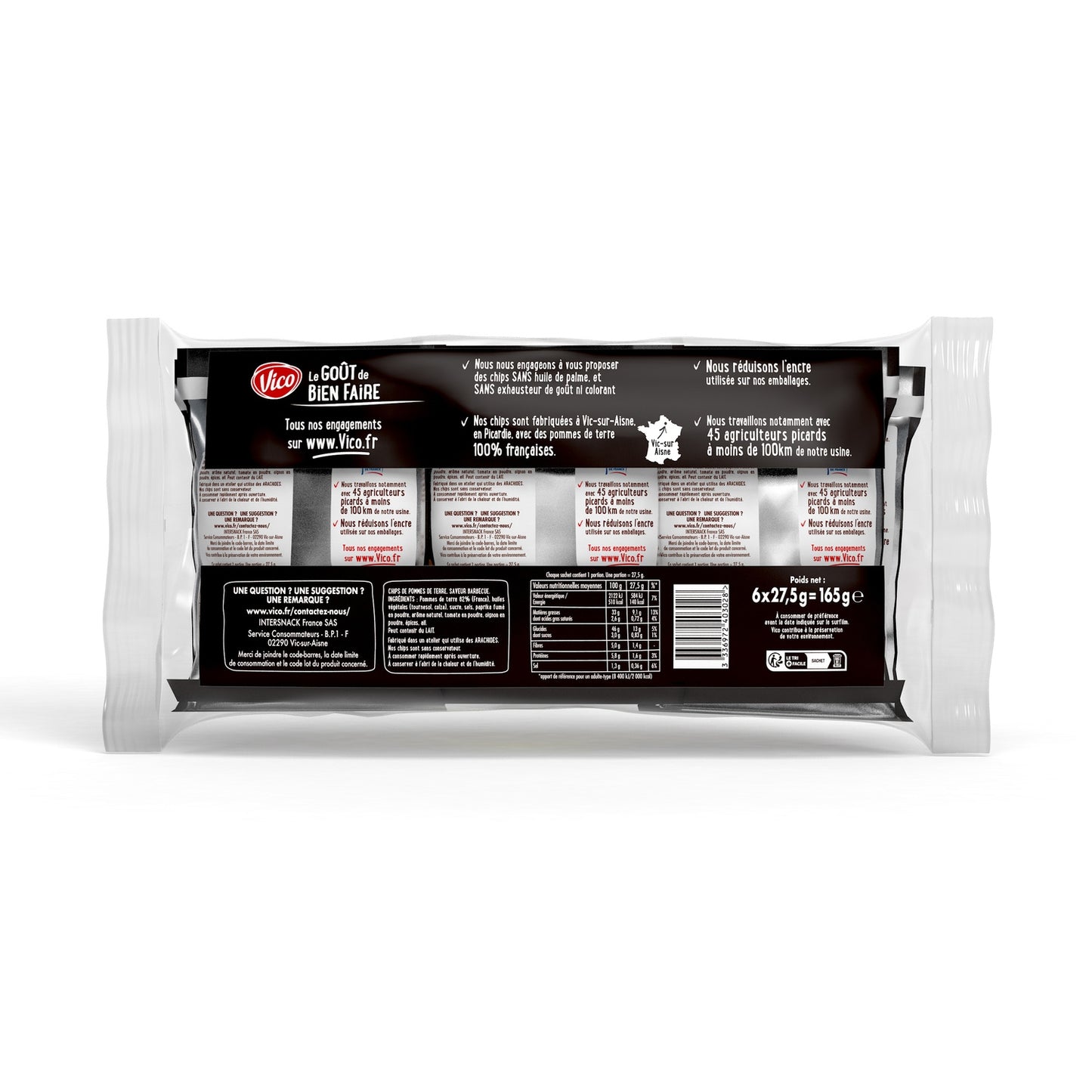 Chips Lisses Barbecue VICO