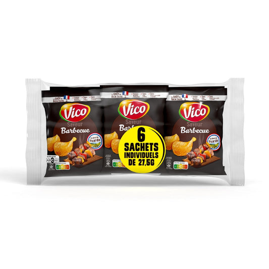 Chips Lisses Barbecue VICO les 6 paquets de 27,5g