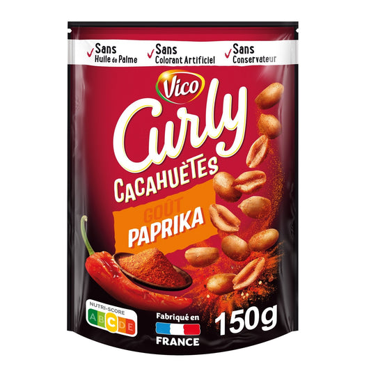 Cacahuètes Paprika CURLY le paquet de 150g