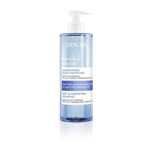 Shampoing Fortifiant Cheveux Normaux Dercos Mineral Doux VICHY LABORATOIRES le flacon de 400 ml